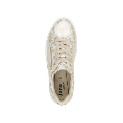 Jana Gold Laced  Runner with Zip 23767-43