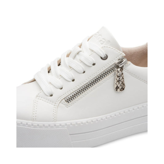 Jana Gold Laced  Runner with Zip 23767-43