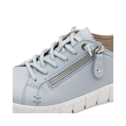 Jana Ladies Laced Trainer with Zip 23704-46