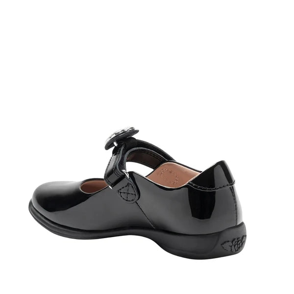 Lelli Kelly Sabrina Colour Changing Heart Straps - G Fitting - Black Patent Leather