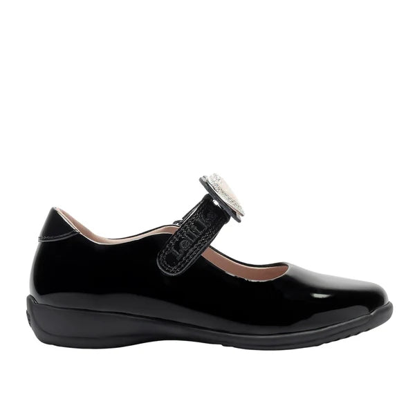 Lelli Kelly Sabrina Colour Changing Heart Straps - G Fitting - Black Patent Leather