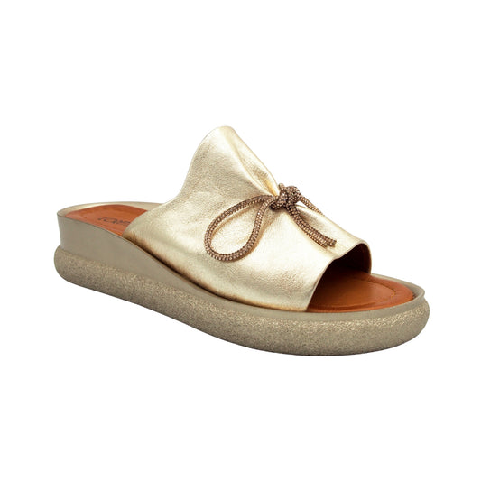 Loretta Vitale Metallic Mule Sandal 6111