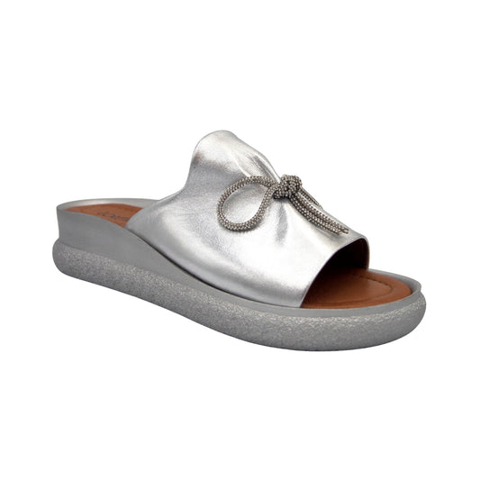 Loretta Vitale Metallic Mule Sandal 6111