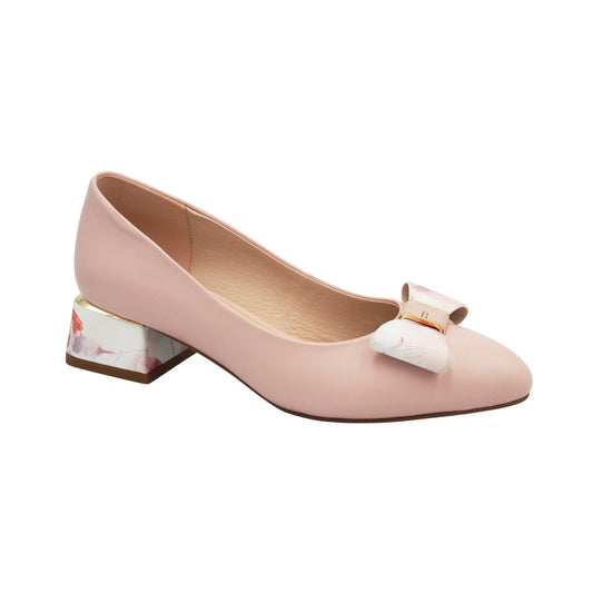 Loretta Vitale Soft Leather Block Heel Court Shoe C3809