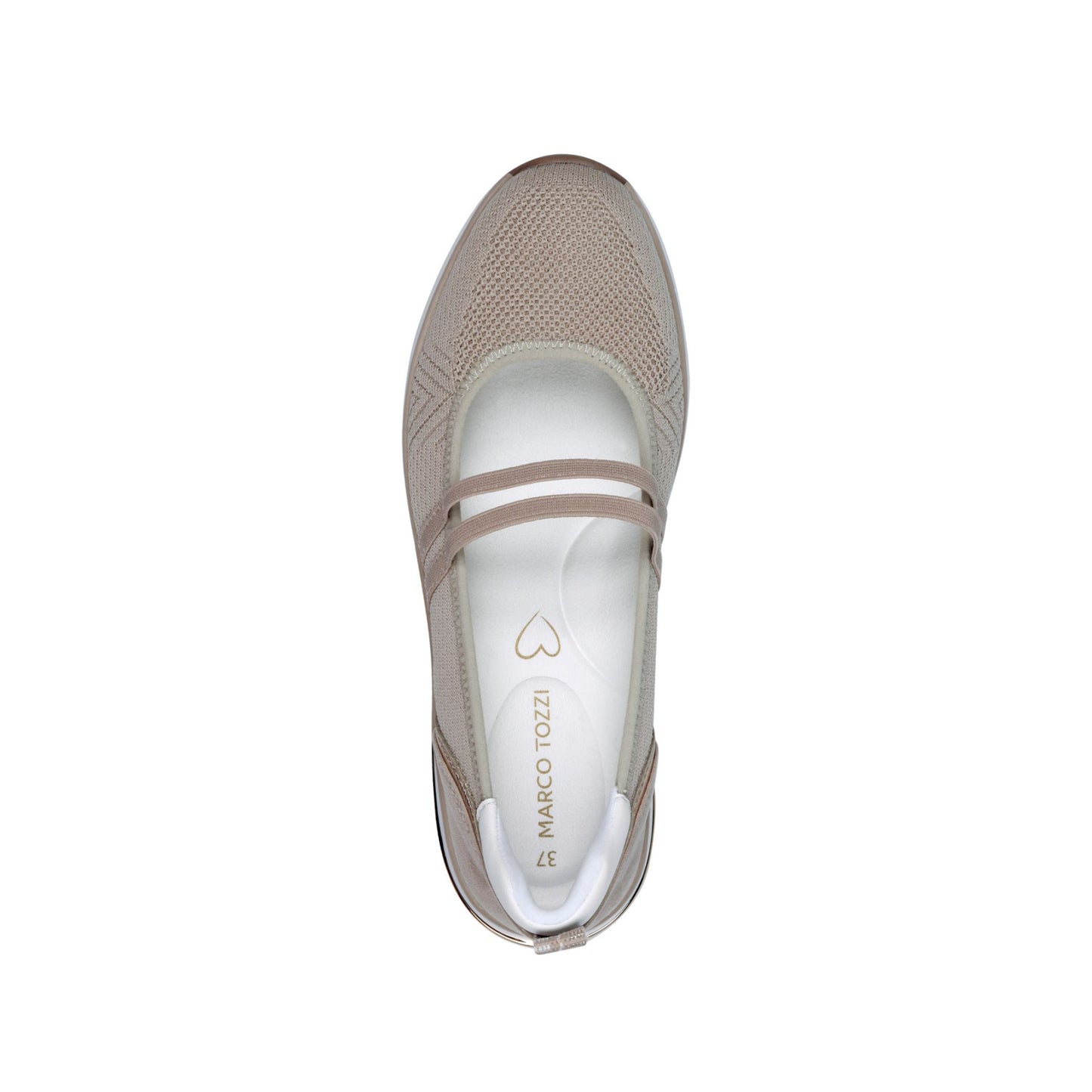 Marco Tozzi Sporty Ballerina Dune Mesh 22181-44