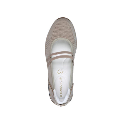 Marco Tozzi Sporty Ballerina Dune Mesh 22181-44