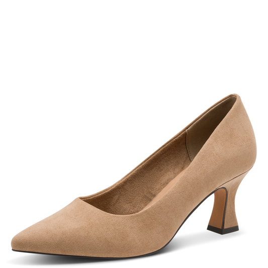 Marco Tozzi Pointed Toe Mid Heel Suede Shoe 22418-41