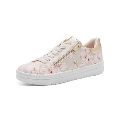 Marco Tozzi Floarl Trainer Cream Combi 23718-42