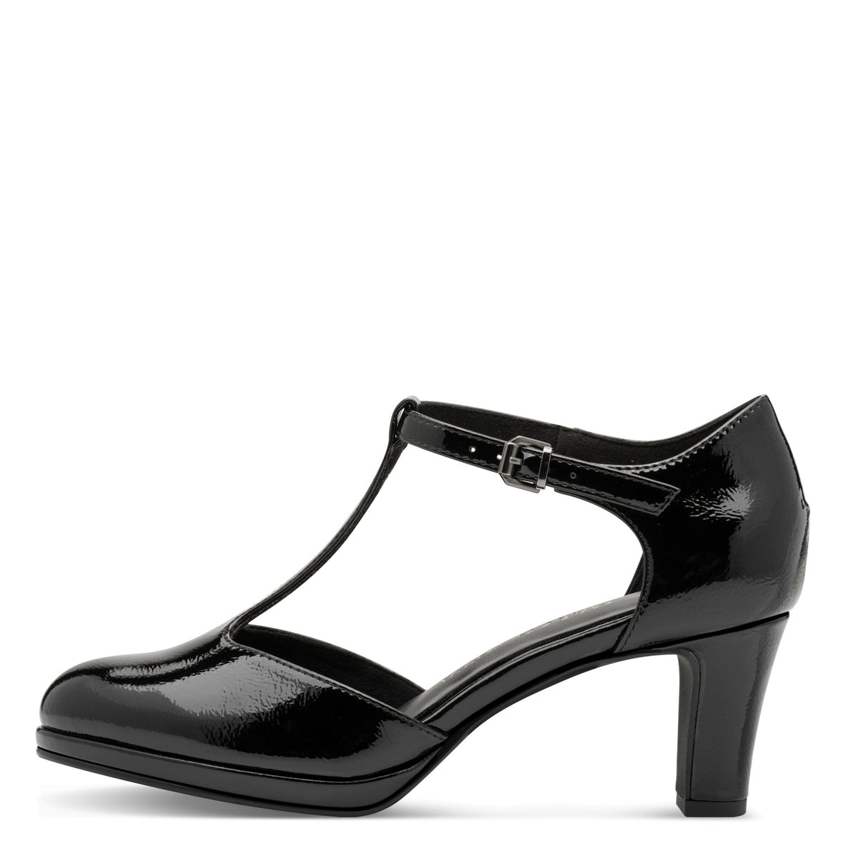 Marco Tozzi T-Strap Heels Patent 24419-45