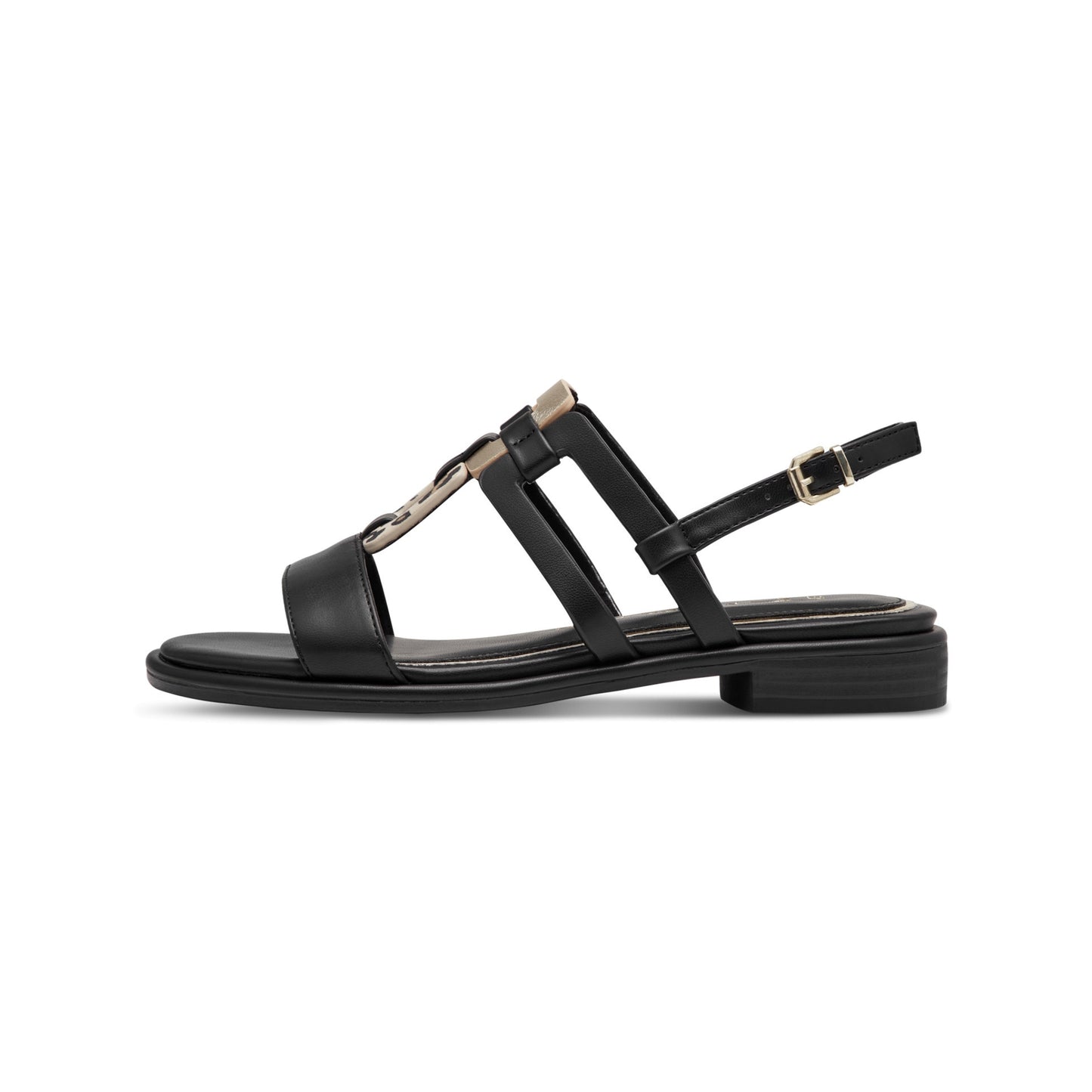Marco Tozzi T-Bar Sandals with buckles Black 28106-44