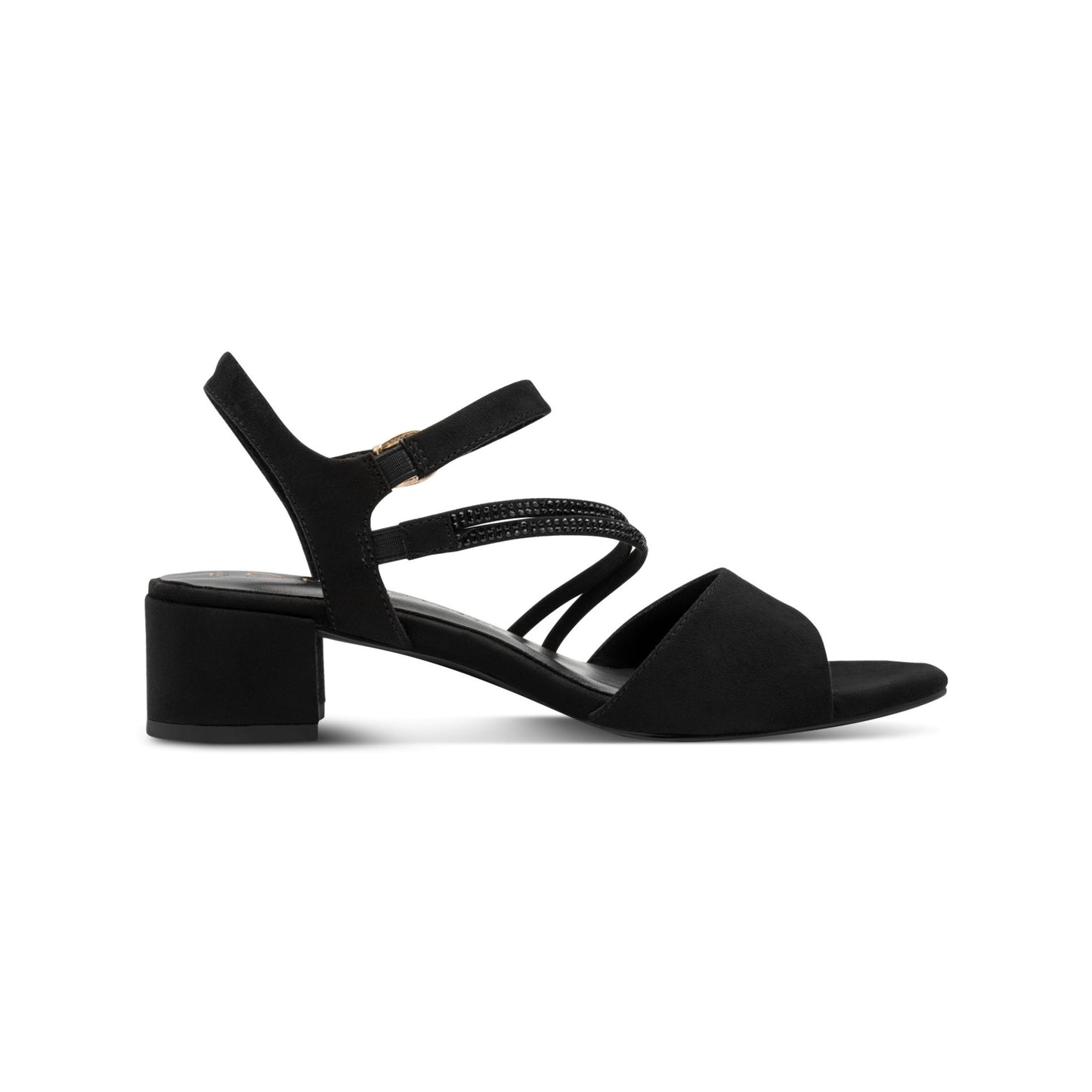 Marco Tozzi Low Block Heel Sandal with Diamand Detailing 28205-46