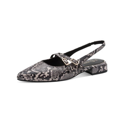 Marco Tozzi Slingback Snake Print 29418