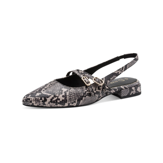Marco Tozzi Slingback Snake Print 29418