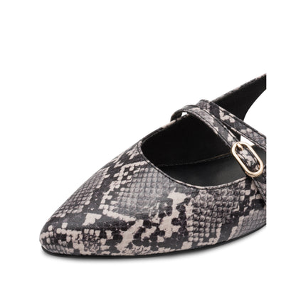 Marco Tozzi Slingback Snake Print 29418