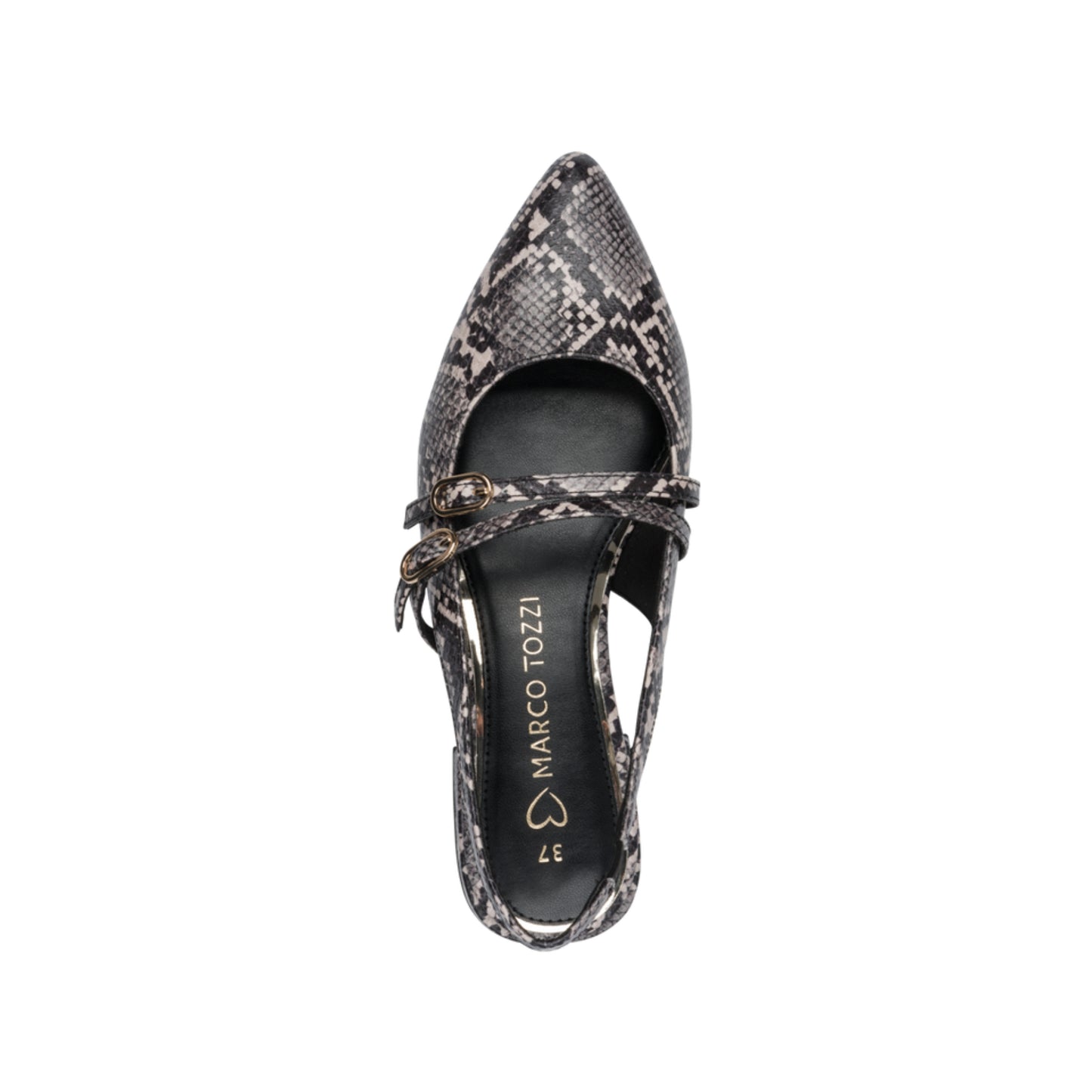 Marco Tozzi Slingback Snake Print 29418