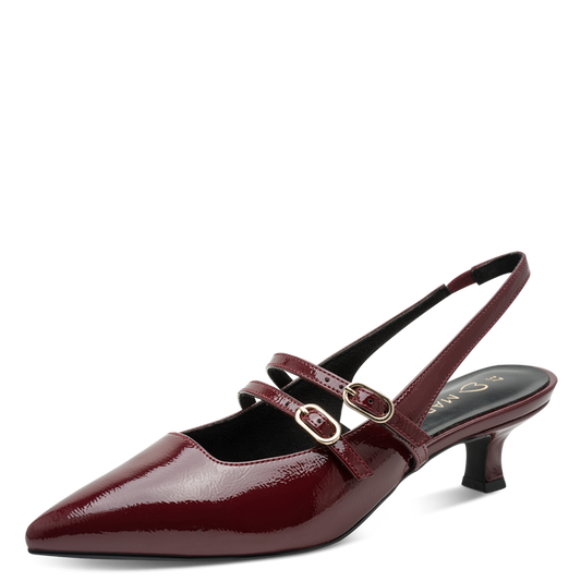 Marco Tozzi Pointed Toe Slingback Patent Heel 29508-45