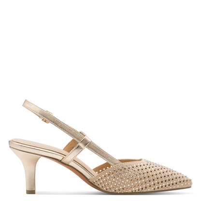 Marco Tozzi Diamante Pointed Toe Low Heel Sling Back 29667