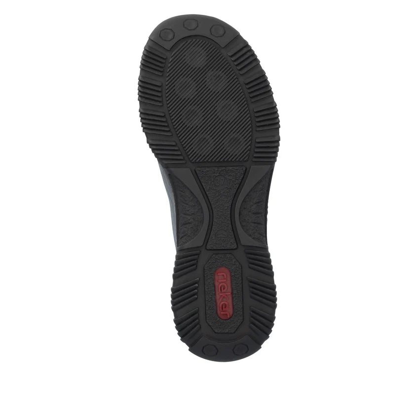 Rieker Slip On Bungee Elastic Walking Shoe Navy Multi N3271-35