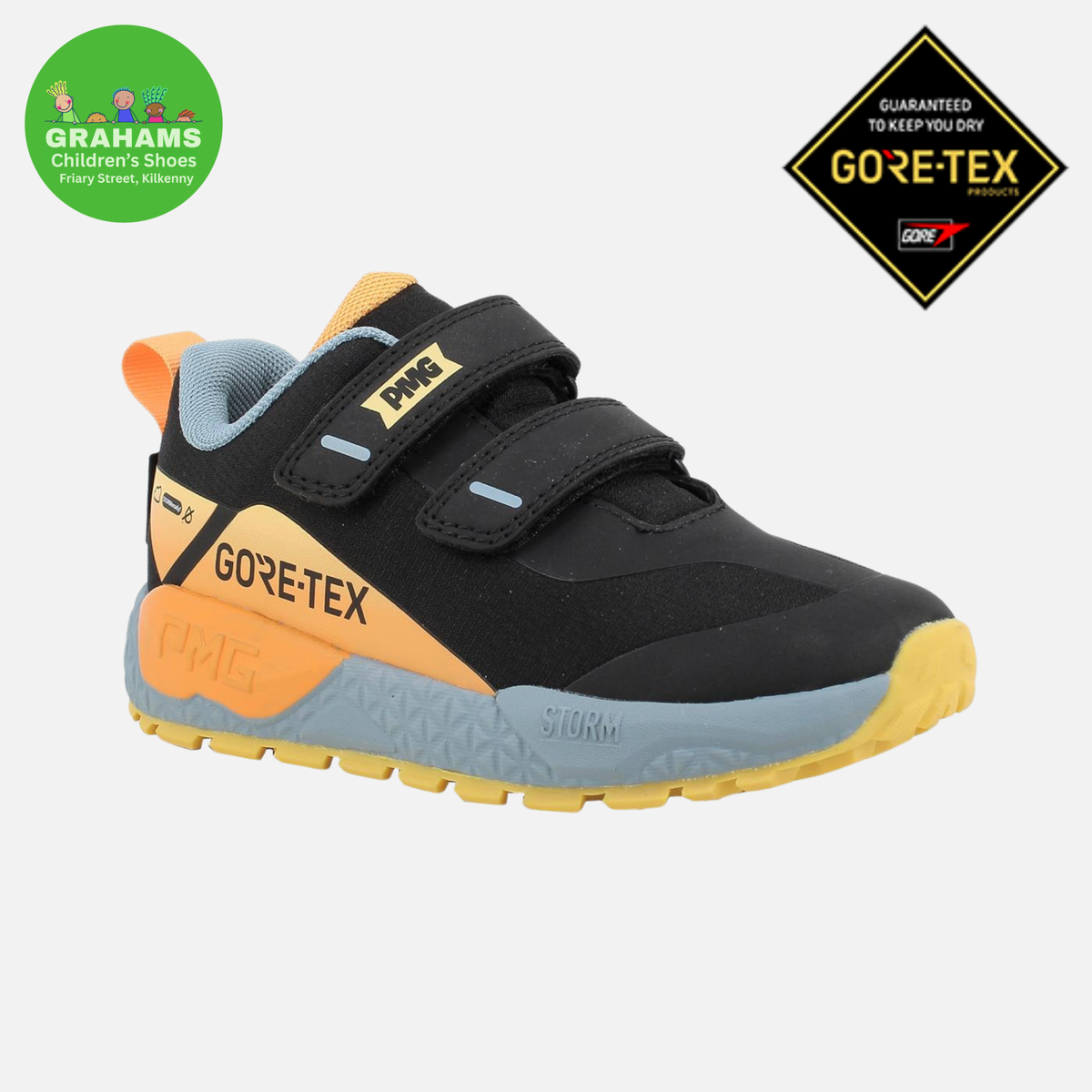 Primigi Waterproof Boys Trainer Black Orange 2419244