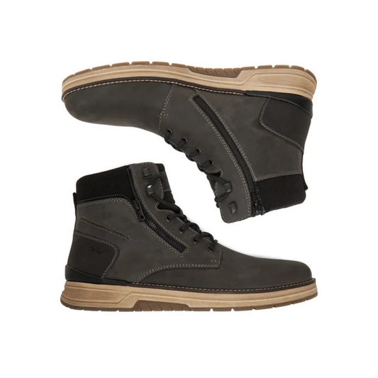 Rieker Men's Grey Lace Up Ankle Boot 32312-42