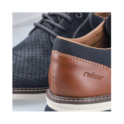 Rieker Men's Lace Up Suede Leather 14425