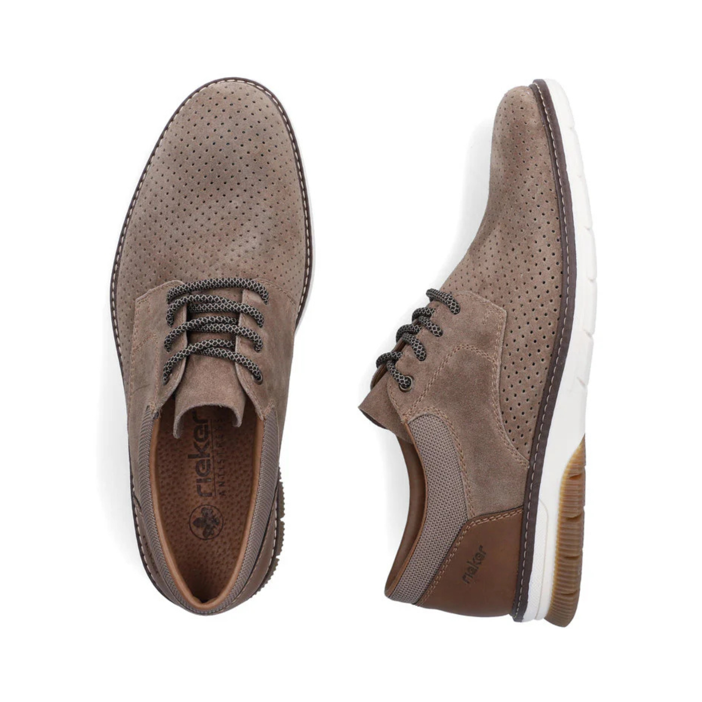 Rieker Men's Lace Up Suede Leather 14425