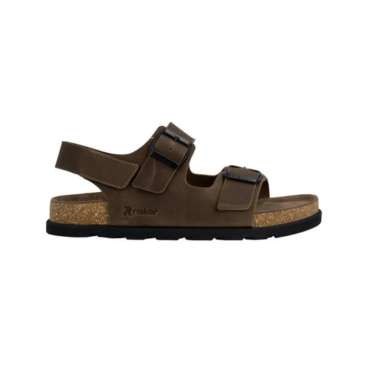 Rieker Mens Sandal Brown Tabak 21152-25