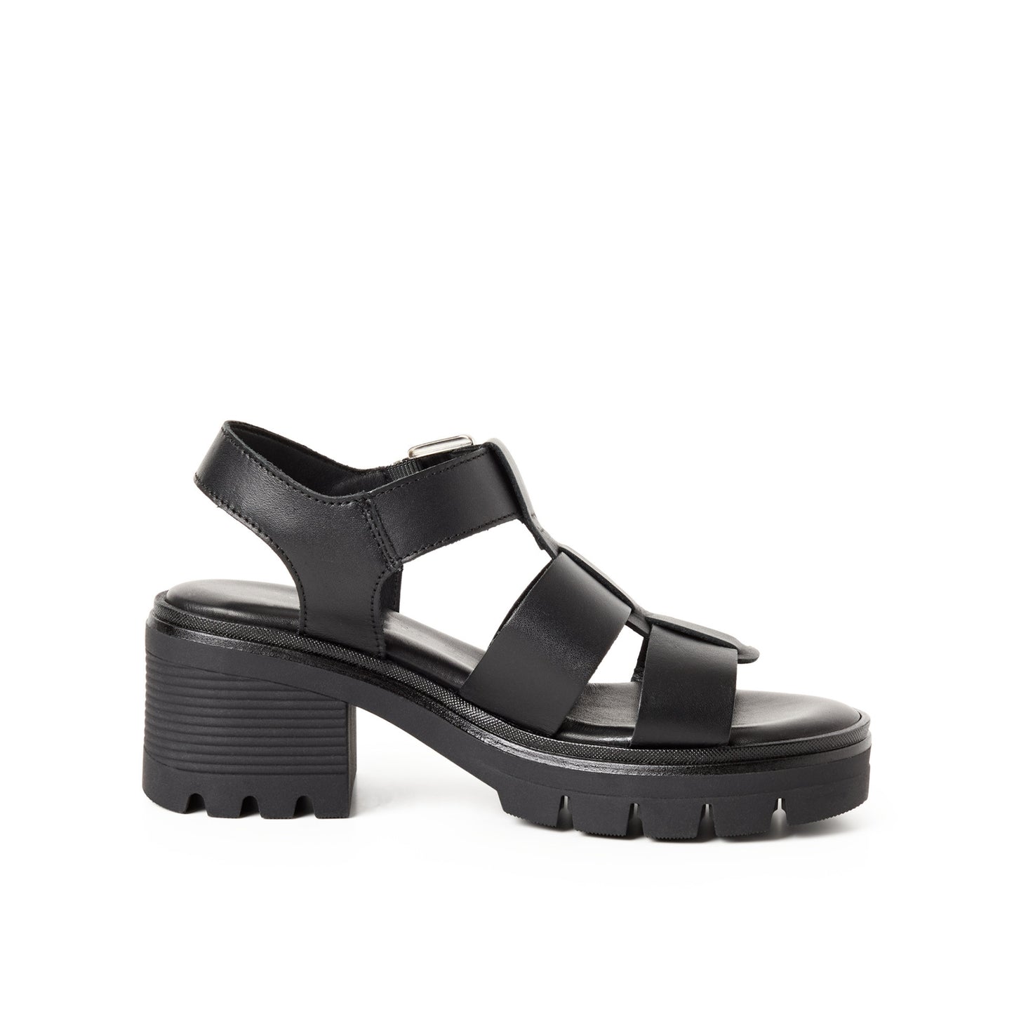Tamaris Heeled Sandal Black Leather  28703-46