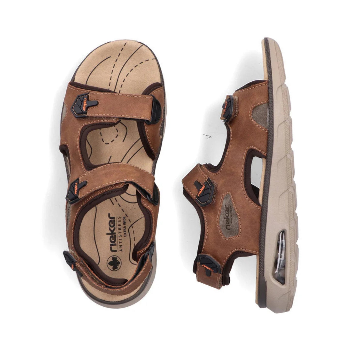 Rieker Men's Walking Sandal Velcro 29151