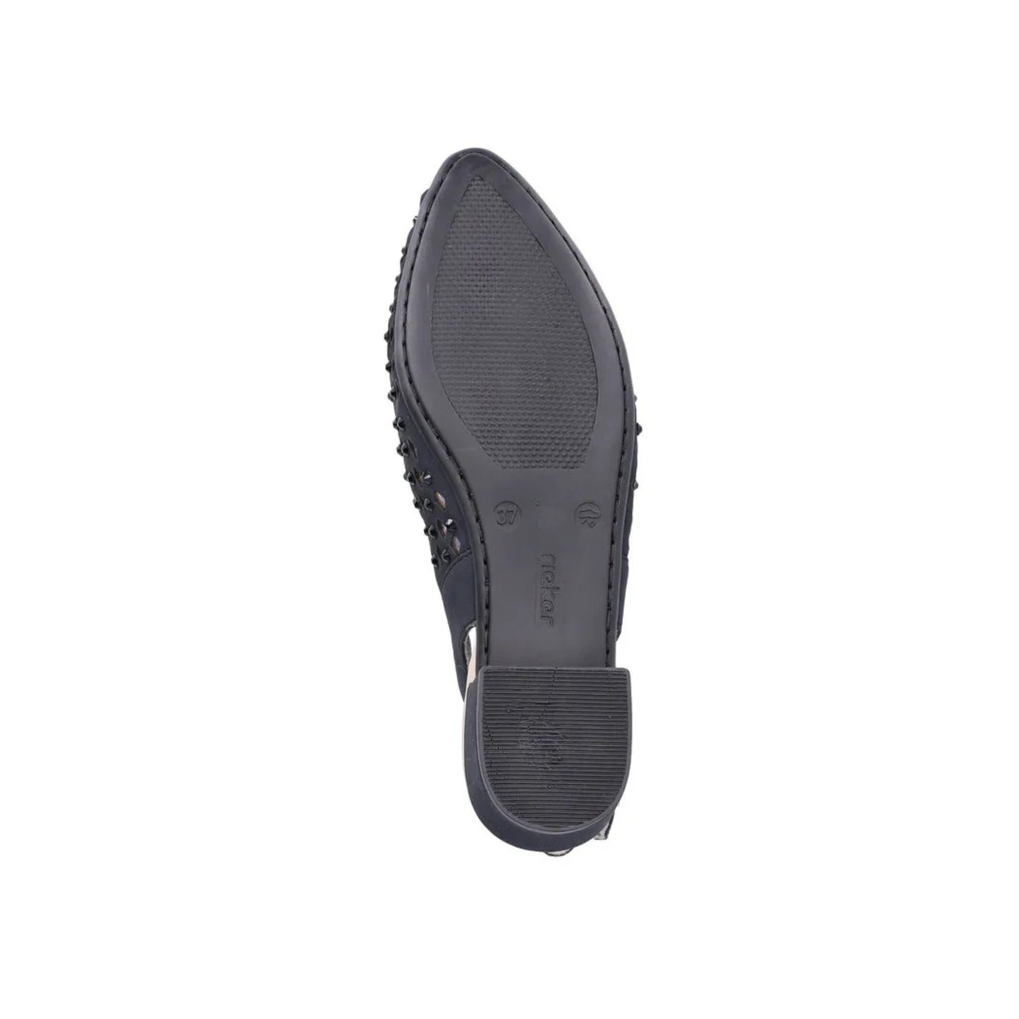 Rieker Low Heeled Sling-back Pumps Navy 47074-14