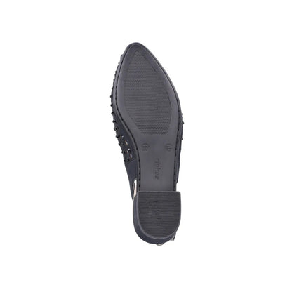 Rieker Low Heeled Sling-back Pumps Navy 47074-14