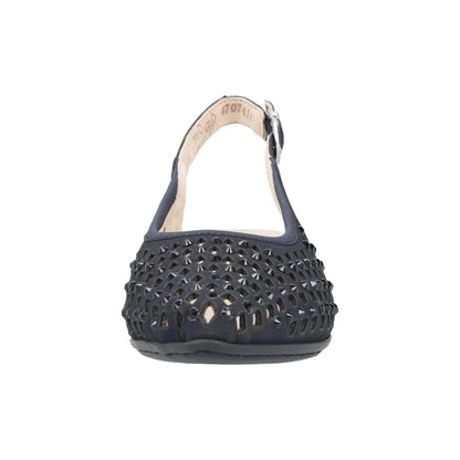 Rieker Low Heeled Sling-back Pumps Navy 47074-14