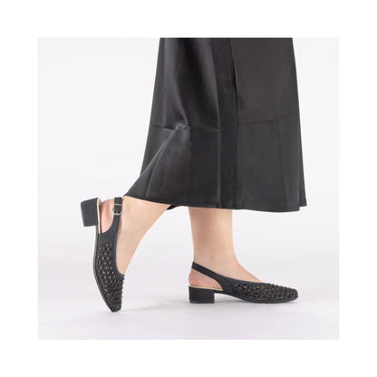 Rieker Low Heeled Sling-back Pumps Navy 47074-14