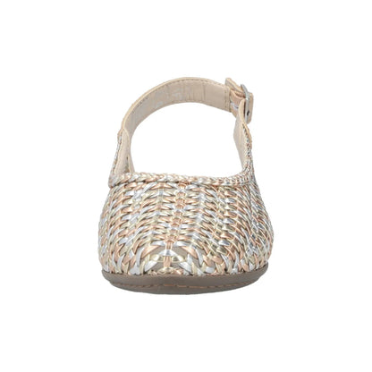 Rieker Woven Slingback Metallic Shoe 47078-90