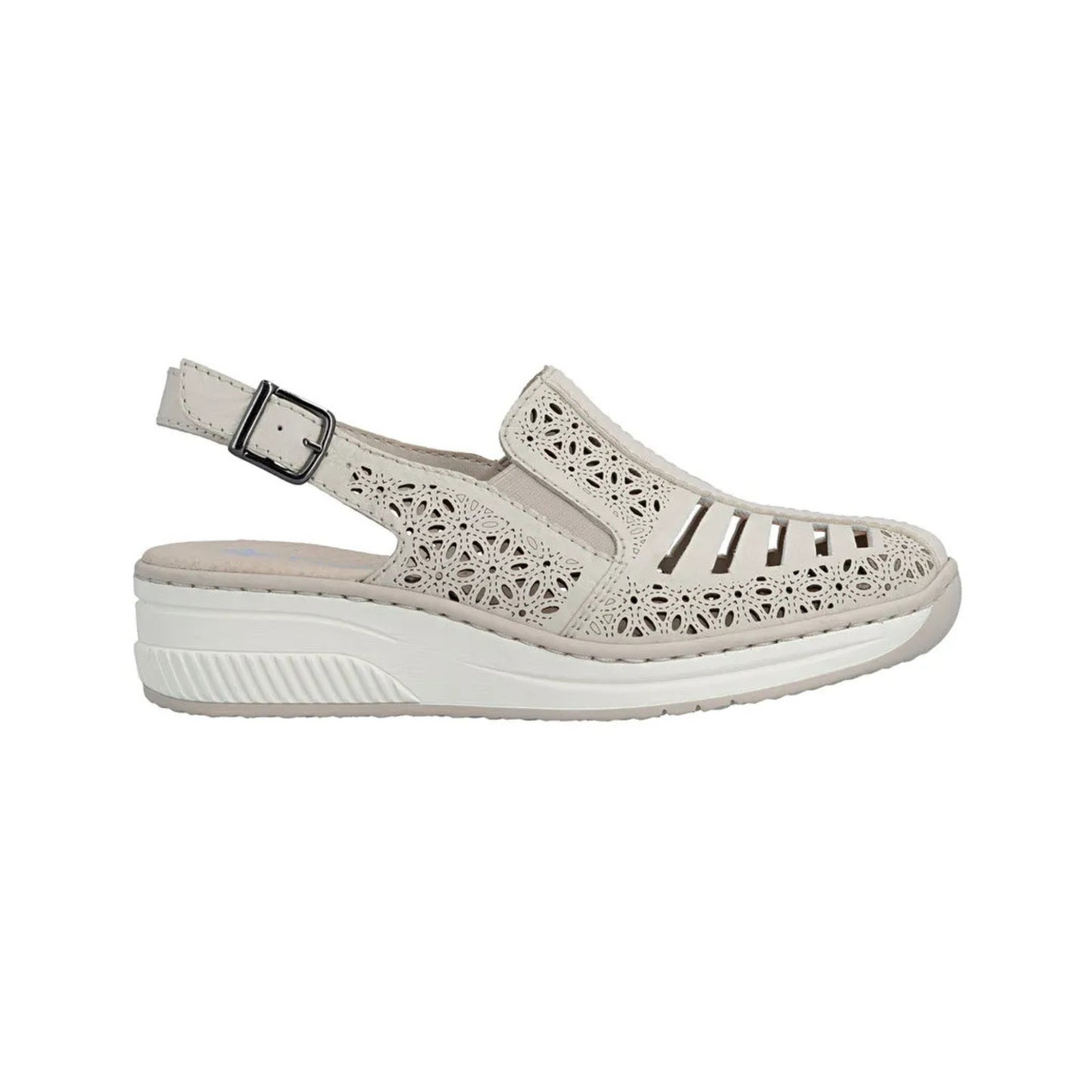 Rieker Ladies Summer Shoe Sling Back Beige 48763