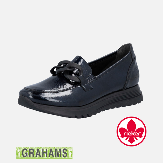 Rieker Classic Patent Loafer 49051