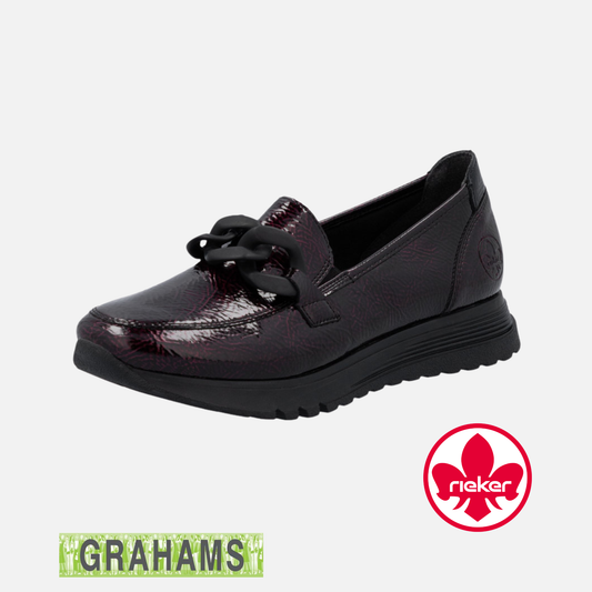Rieker Classic Patent Loafer 49051