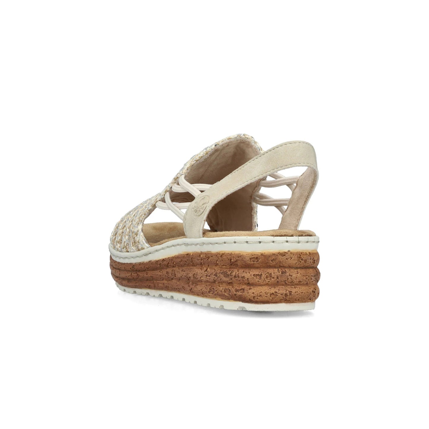 Rieker Low Wedge Woven Sandal 62741