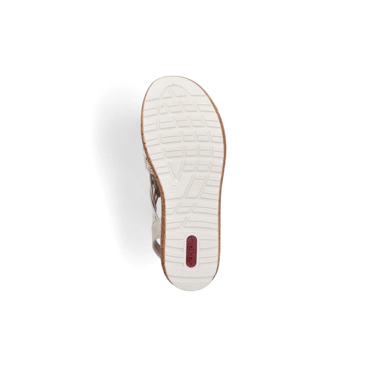 Rieker Low Wedge Woven Sandal 62741