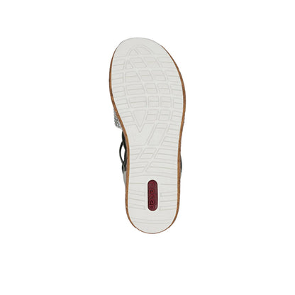 Rieker Low Wedge Woven Sandal 62741