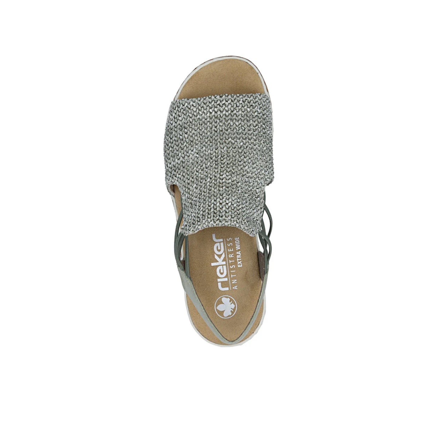 Rieker Low Wedge Woven Sandal 62741