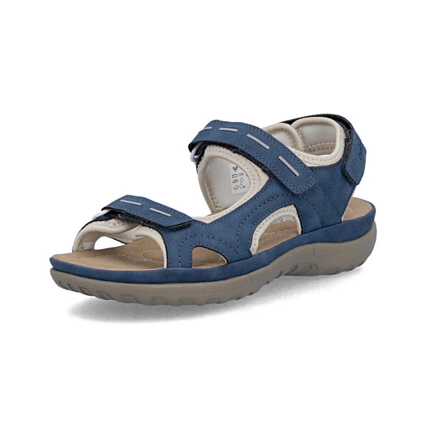 Rieker Ladies Walking Sandal Blue 64856-14