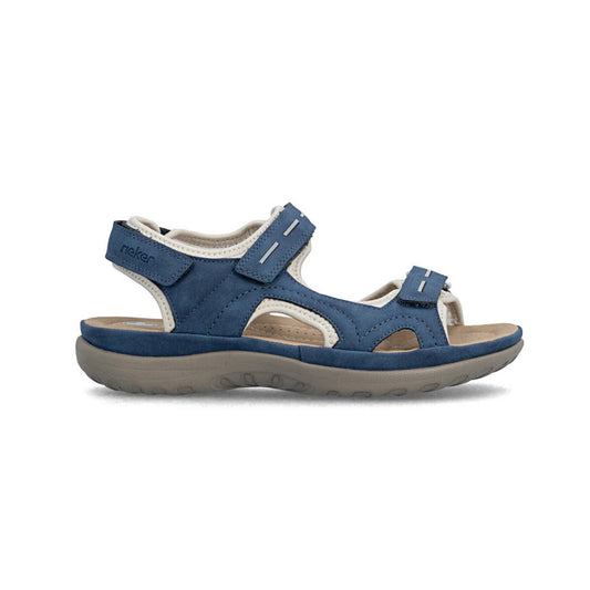 Rieker Ladies Walking Sandal Blue 64856-14