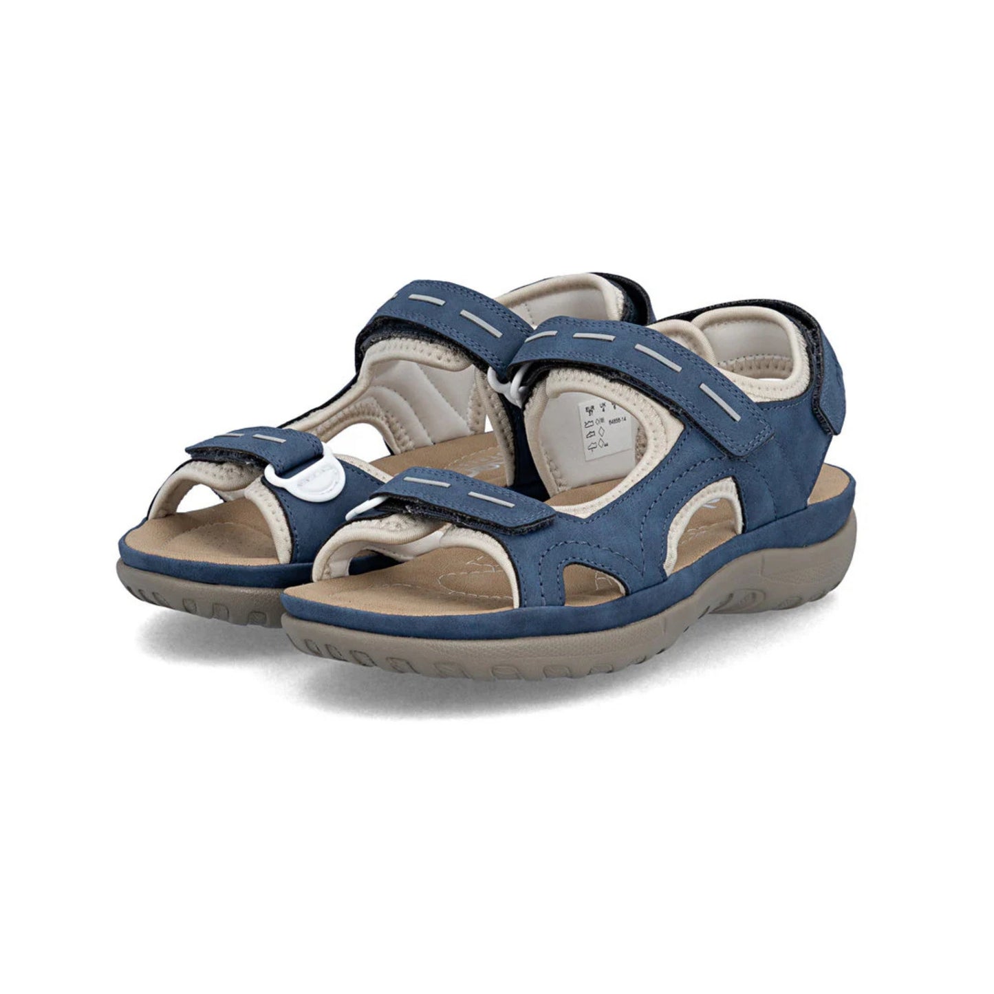 Rieker Ladies Walking Sandal Blue 64856-14