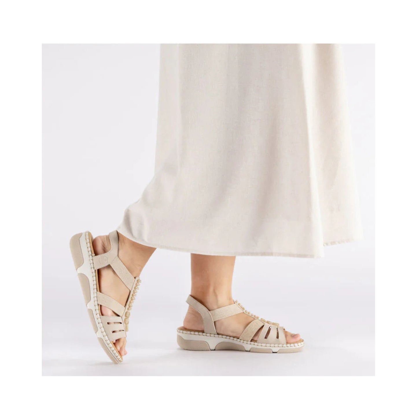 Rieker Women's Sandal Beige 66201-62
