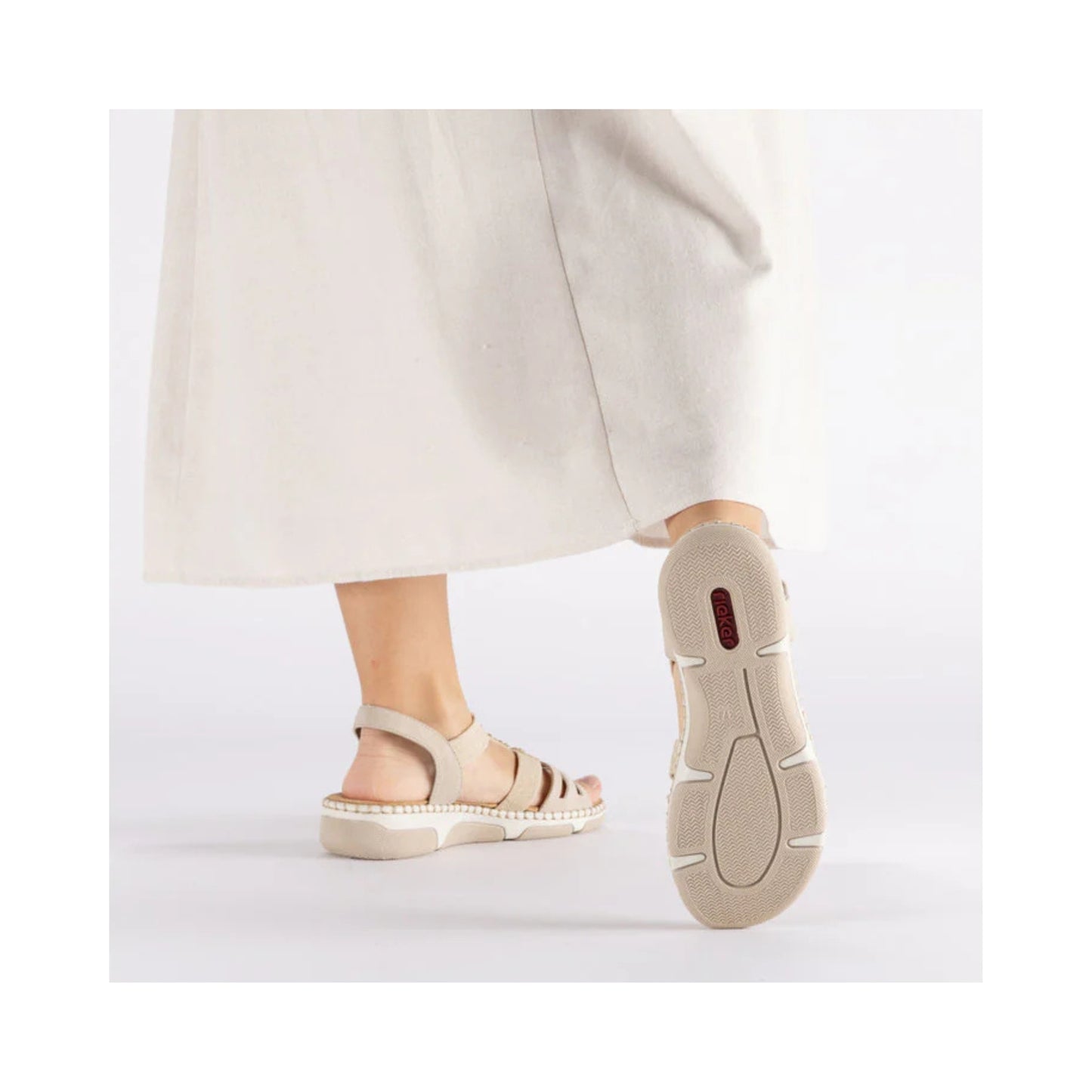 Rieker Women's Sandal Beige 66201-62
