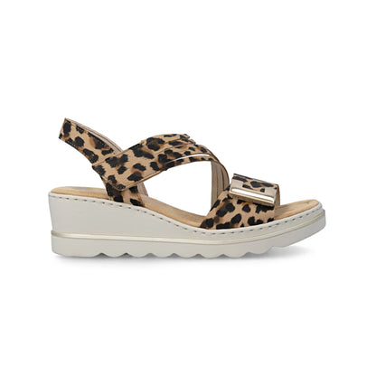 Rieker Wedge Sandal Velcro 67410