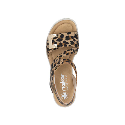 Rieker Wedge Sandal Velcro 67410