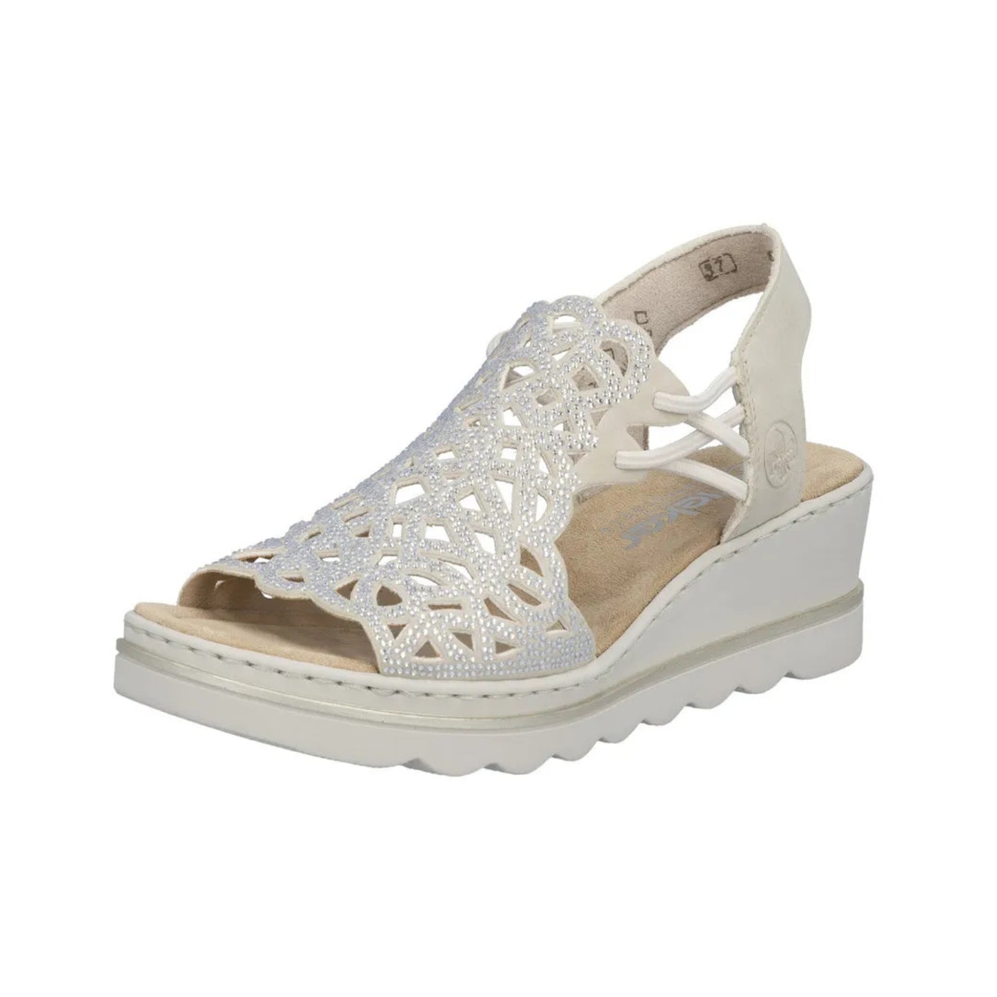 Rieker Wedge Sandal Sparkle Glam 67465