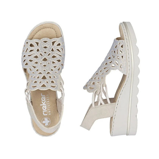 Rieker Wedge Sandal Sparkle Glam 67465